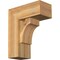 Ekena Millwork Westlake Block Rough Sawn Bracket w/ Offset Brace, Western Red Cedar, 8"W x 18"D x 22"H BKT0806X18X22WTL05RWR - alternate 1